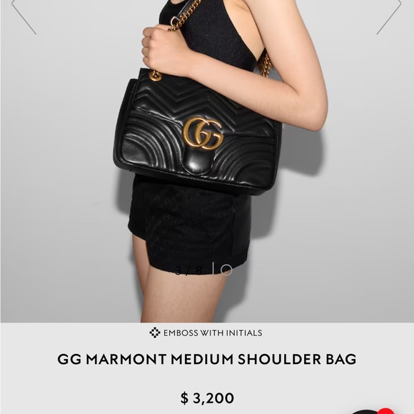 Gucci marmont  medium shoulder bag - Picture 11 of 14